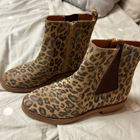 Lucky brand ressy leopard booties 6.5 new - Picture 3 of 5